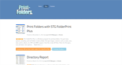 Desktop Screenshot of print-folders.com